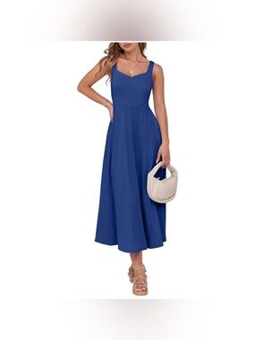 Amazon Royal Blue Midi Dress